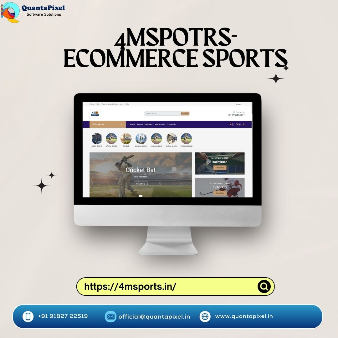 4m Sports - Ecommerce website